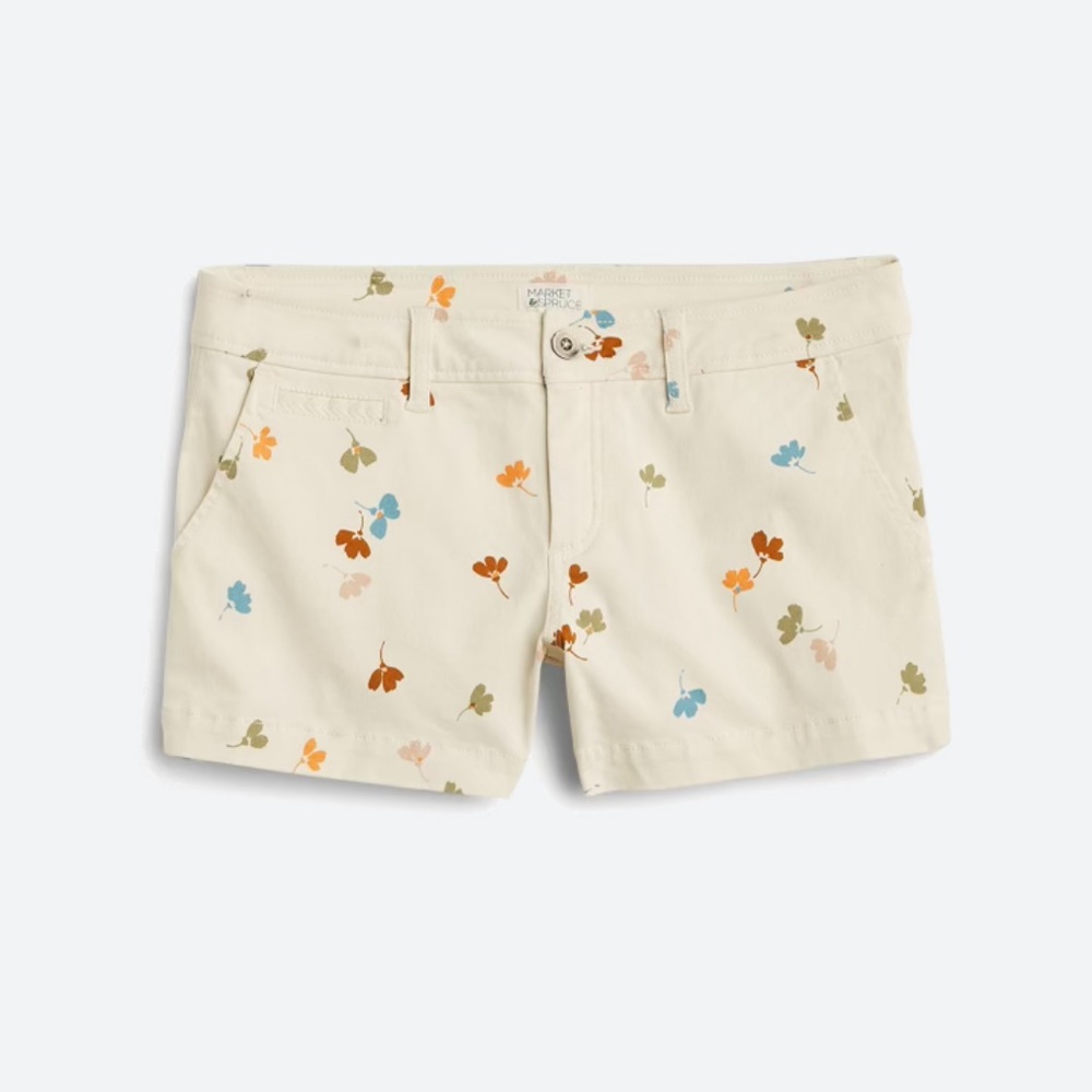UEC MARKET & SPRUCE CHINO FLORAL SHORTS SIZE 4!